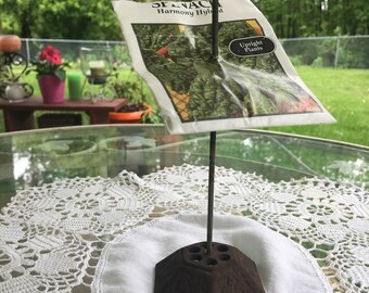 Vintage iron receipt holder