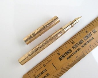 Wahl Eversharp Gold Filled Fountain Pen - Solid 14K #4 Flexible Nib, Working