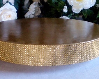 Wedding Cake Stand "Glitzy Gold" 14", 16", 18", 20", and 22"