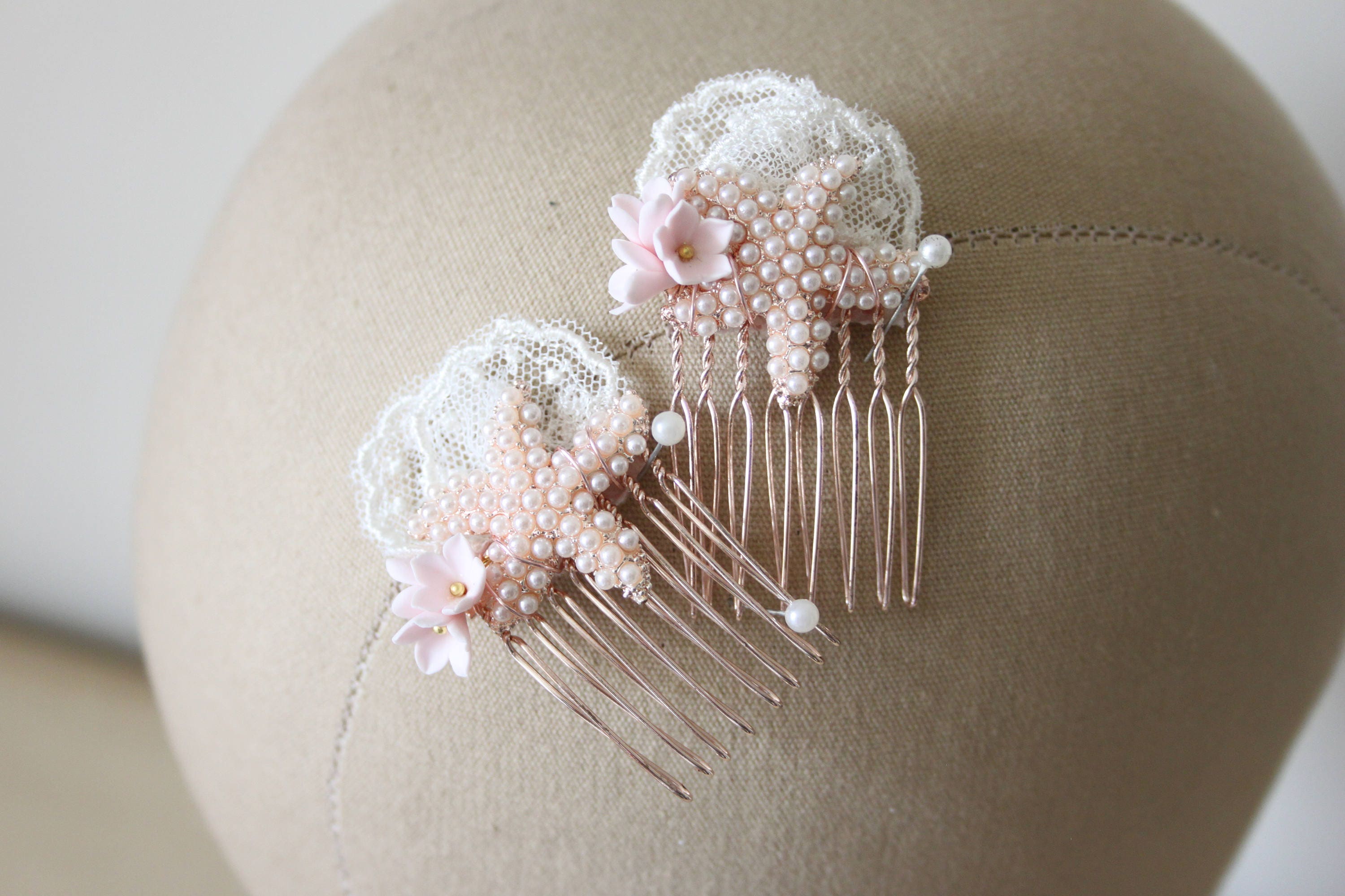 Starfish wedding combs beach wedding hair combs starfish