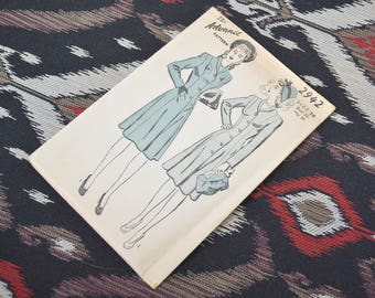 1940s Advance Dress Pattern, #2942, Size 14 (32 Bust, 35 Hip, 26 Waist)