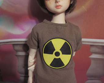45cm MSD BJD Brown Radioactive T-shirt