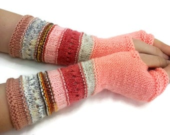Fingerless gloves - Arm warmers - Womens Fingerless - Long Fingerless Mittens - Wrist warmers - Hand warmers |