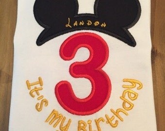 Mickey Mouse birthday shirt