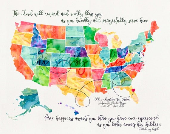 LDS Missionary Map