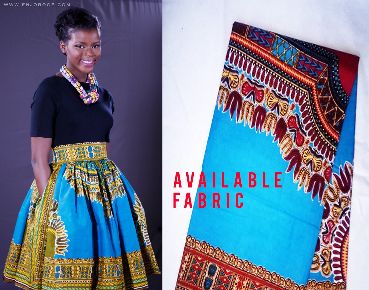 Christas Dashiki Skirt African clothing African Ankara
