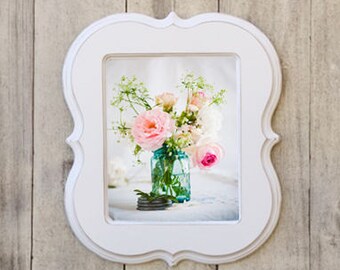 10x10 Picture Frame,Wooden Frame,Picture Frame, whimsical picture frame, curvy frame, 10x10 frame,