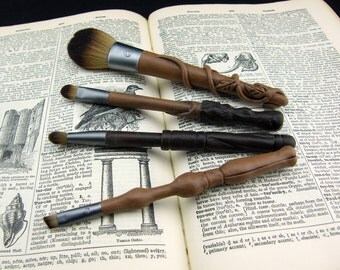 Wizard Wand Makeup Brushes Magic Wand with Polymer Clay Handles, Optional bag