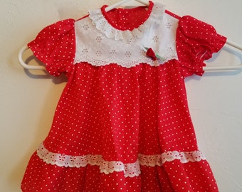 Red baby dress | Etsy