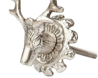 Möbelknopf silber | Etsy