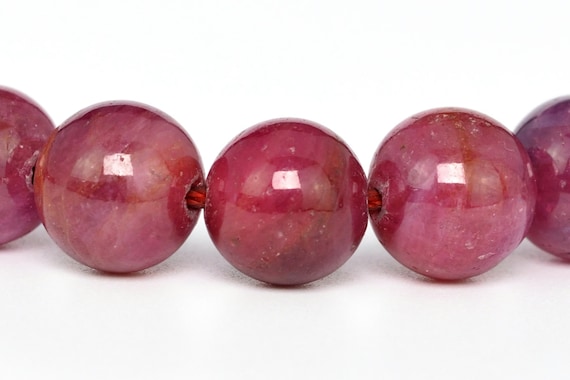 8MM Ruby Beads Grade AAA Genuine Natural Gemstone Full Strand Round Loose Beads 15.5" BULK LOT 1,3,5,10 and 50 (100313-285)