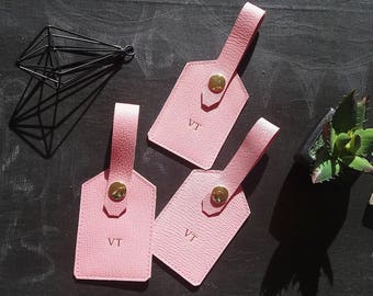 Personalized Luggage Tag from Genuine Leather, Customized Leather Luggage Tag, Travel Tag, Baggage Tag