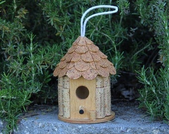 Little Gazebo birdhouse, wine cork art