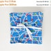 LAST CHANCE CLEARANCE Clearance Blue Roadway Flannel Reusable Cloth Wipes, Set of 10