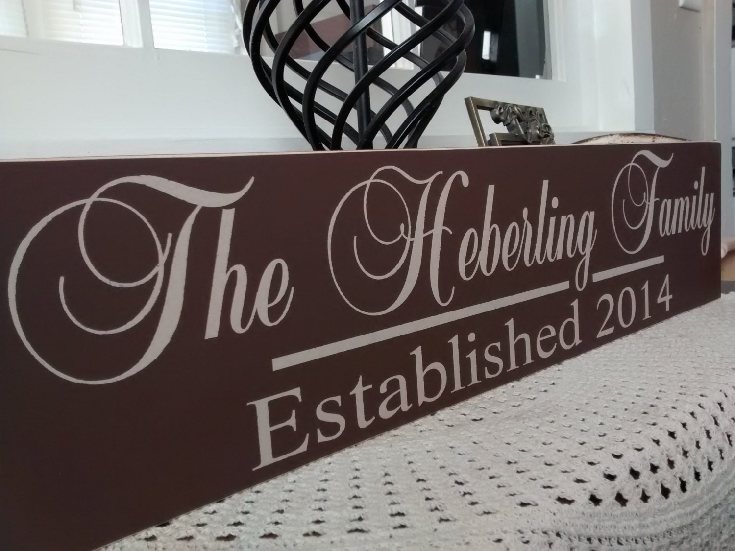 Established Sign Personalized Family Name Sign Unique gift