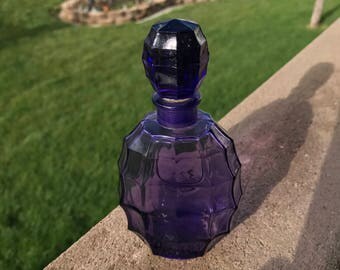 Dark Purple Antique Perfume Bottle