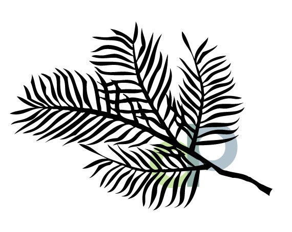 Evergreen-SVG file for cutting JPG file PNG file