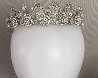 Bridal tiara, Bridal headpiece, 1920's headpiece , Tiara , 1930-1940s wedding