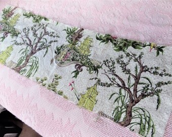 Reserved for LeeAnn Vintage Barkcloth Fabric Pieces Lot