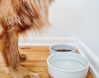 Nesting Dog Bowl Set: Hand thrown, handmade, and Made in USA by Hanselmann Pottery