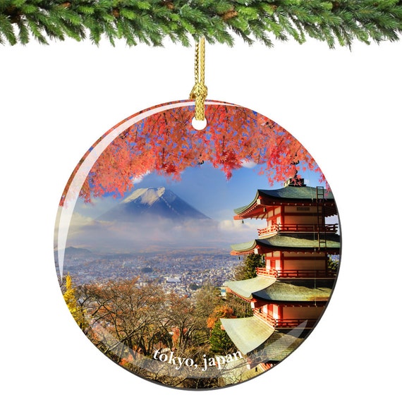 tokyo christmas ornament of japan in porcelain double sided tokyo christmas ornament of japan in porcelain double sided