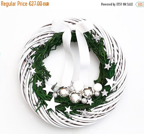 Black Friday Cyber Monday Holiday wreath by BotanikaStudio on Etsy