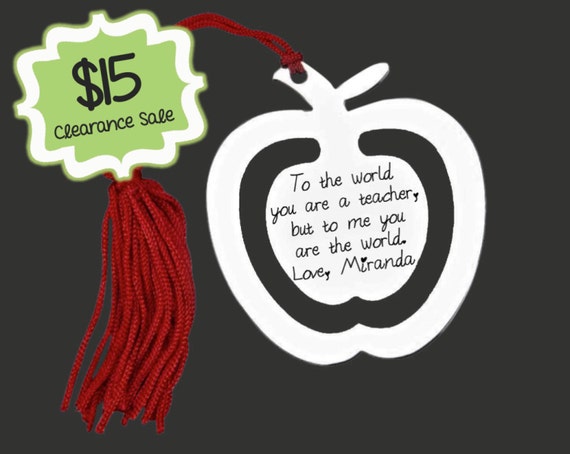 Clearance Sale | Teacher Gifts | Teacher Gift | Gift for Teacher | Personalized Bookmark | Korena Loves