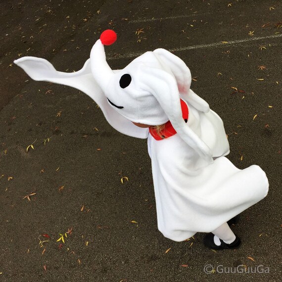 Zero the Dog Costume for kids Nightmare Before by GuuGuuGa on Etsy