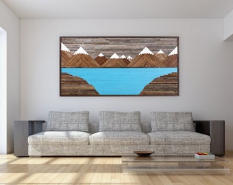 Large Wood Wall Art fine reclaimed wood wall artcarpentercraig on etsy Large Wood Wall Art fine reclaimed wood wall artcarpentercraig on etsy