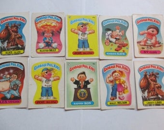 lot of 10 Vintage Garbage Pail Kids stickers