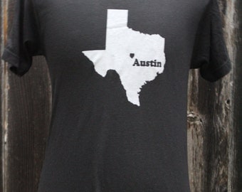 Austin Texas Screenprinted Shirt