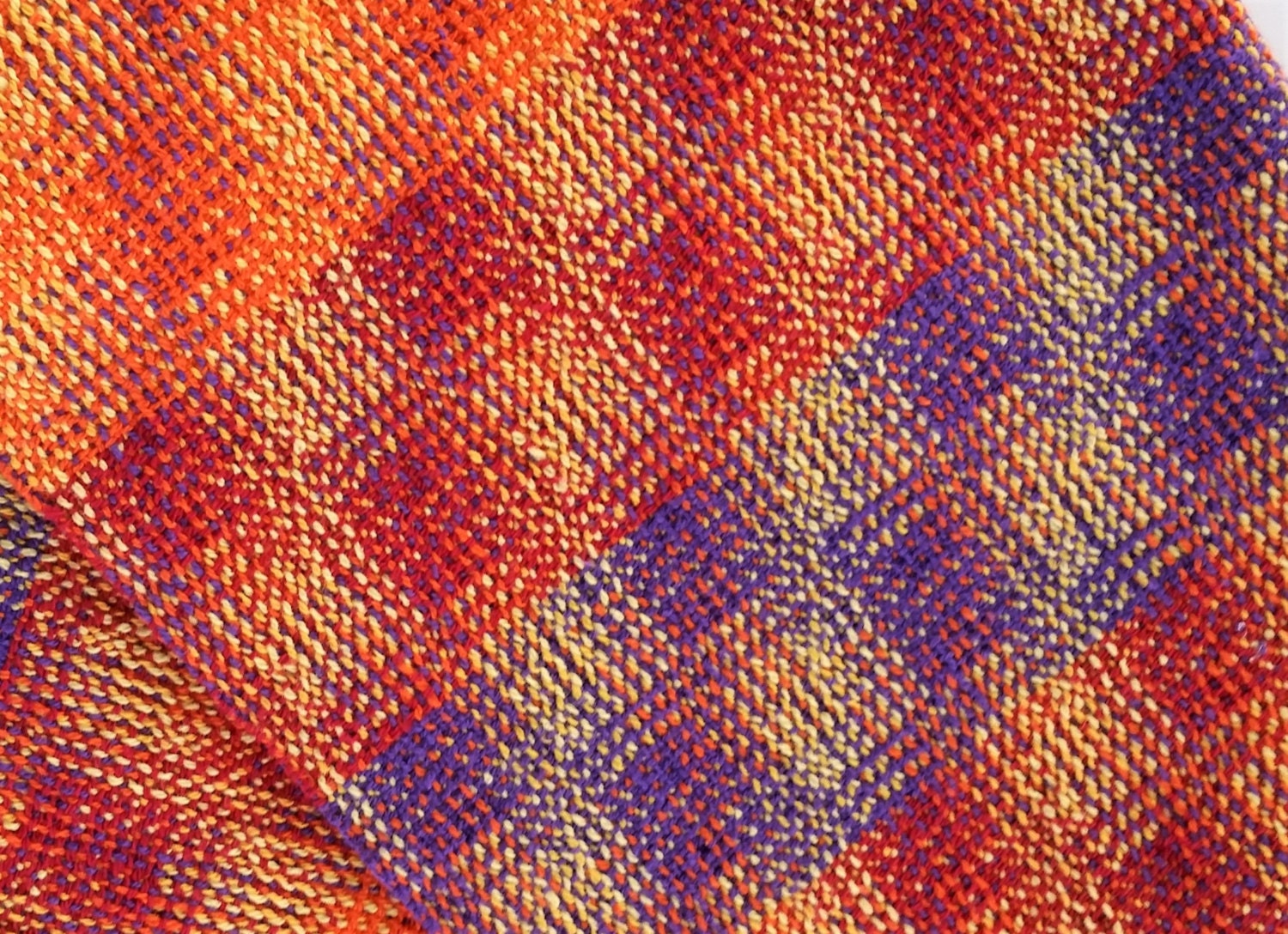 Handwoven Multicolored Hand Towel Cottolin Tea Towel in