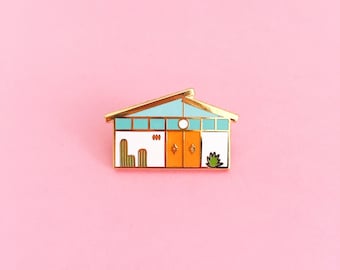 Mid Century Palm Springs House // Enamel Pin