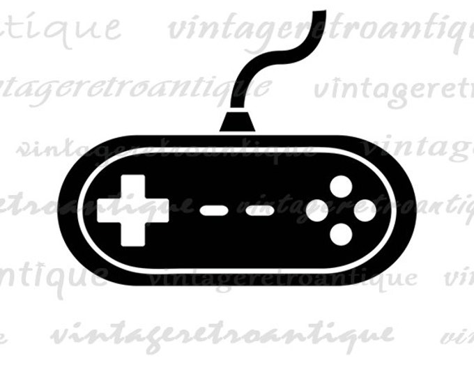 Video Game Graphic Printable Image Video Game Controller Download Digital Antique Clip Art Jpg Png Eps HQ 300dpi No.3947