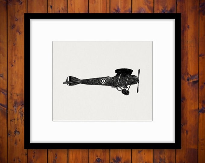 Digital Graphic Airplane Printable Plane Image Old Retro Airplane Artwork Download for Transfers Pillows Tea Towels etc HQ 300dpi No.4618