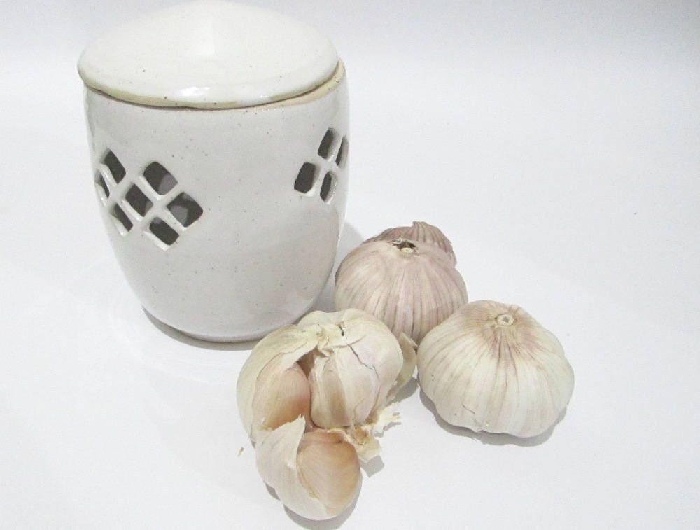 Garlic Jar Garlic Keeper Garlic Storage Kitchen Storage