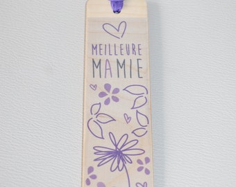 Bookmark wooden - best Granny