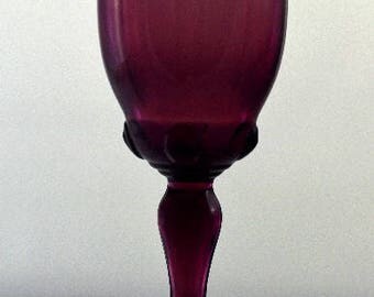 Cordial Vintage New Martinsville Moondrops Amethyst Glass Fine Quality
