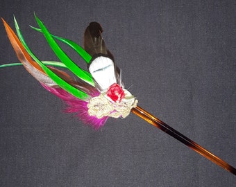 SALE! Feather Fascinator, Hair clip, Hat Clip, Hair Chopstick, Christmas Party wear