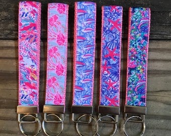 Lilly Pulitzer Inspired Key Fob