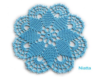 crochet pattern lace doily pattern home decor weddings crochet favors pouch jar lid cover chart written instructions Instant download PDF