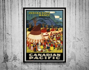 Reprint of a Vintage Canadian Pacific Railroad Poster