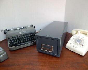 1970's metal file drawer