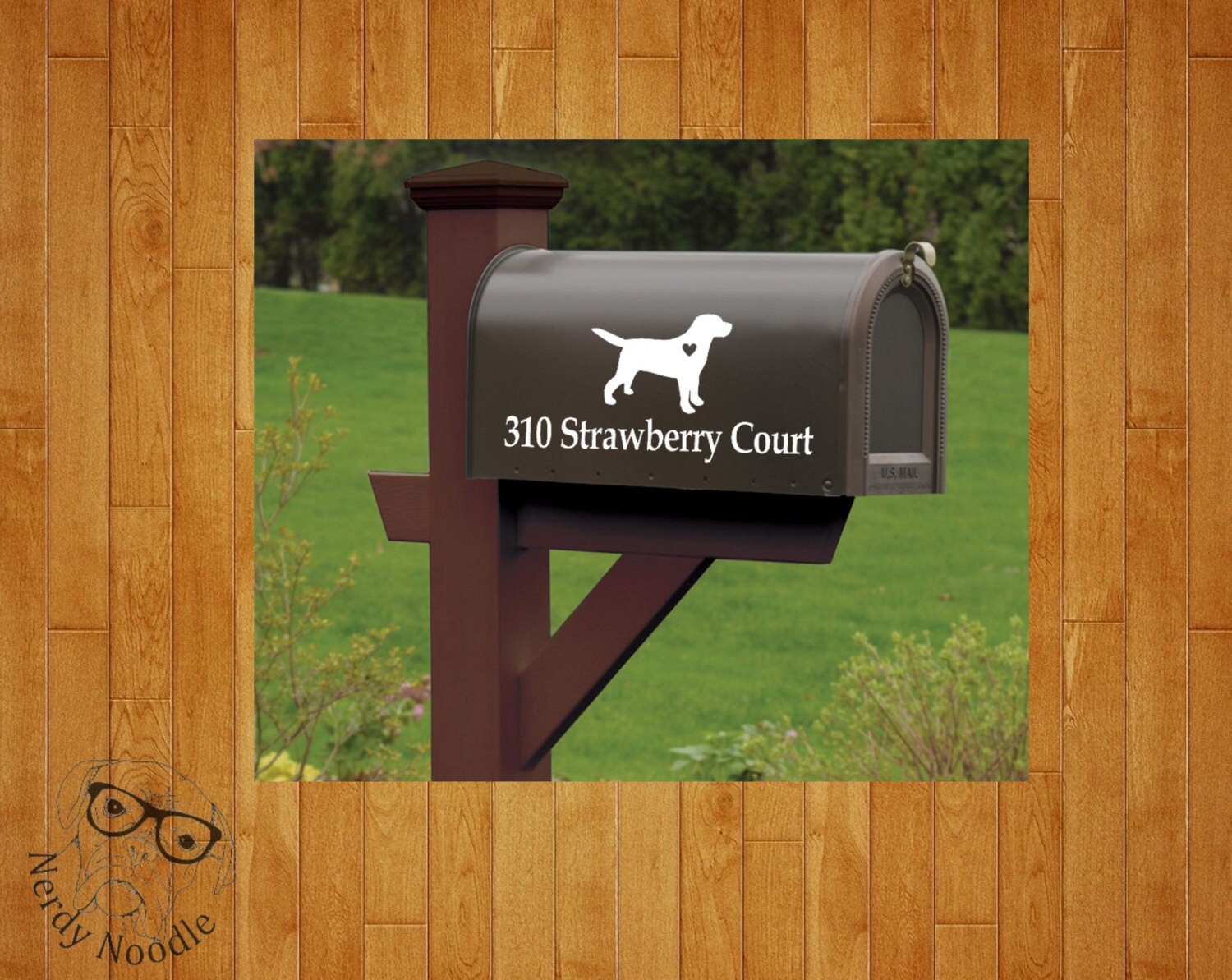 Labrador Retriever Mailbox Decal Dog Mailbox Decal Lab
