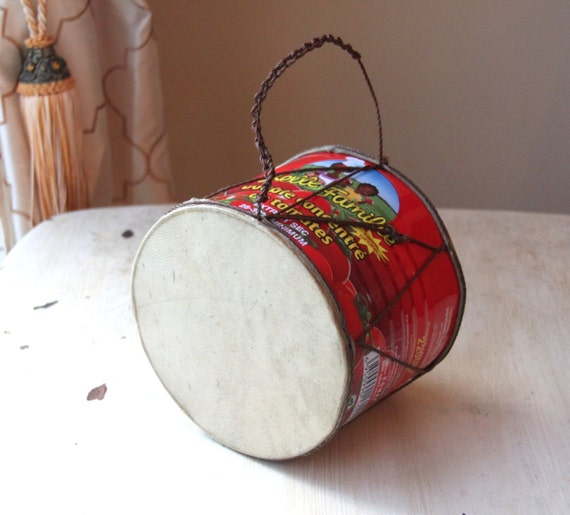 TomTom Toy Drum Cherokee Native American Souvenir Vintage