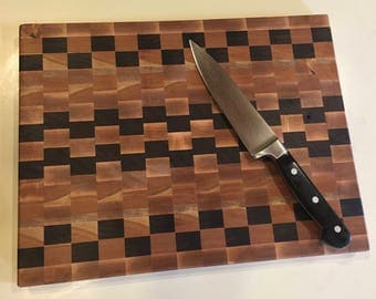 Hardwood Cutting Board, End Grain Cutting Board, Walnut Cutting Board, Butcher Block, Chopping Board