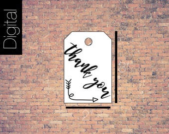 Thank You Tags for Weddings, Showers, and Parties