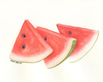 Watermelon painting | Etsy