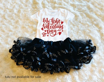 Baby Valentines Outfit, My 1st Valentines Day Bodysuit, Baby First Valentines Outfit, Baby Girl First Valentines Outfit, Girl Valentines