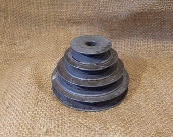 Pulley, Quadruple, Factory Gear, Cog or Sprocket, Industrial Factory Salvage